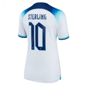 England Raheem Sterling #10 Replika Hjemmebanetrøje Dame VM 2022 Kortærmet